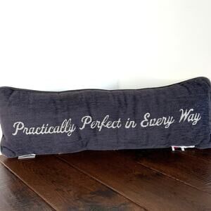 Mary Poppins Disney Parks Reversible Lumbar Pillow "Perfectly Perfect"